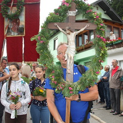 Empfang beim Waitschacher Kreuz